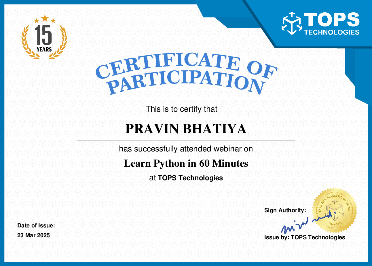 Certificate Image