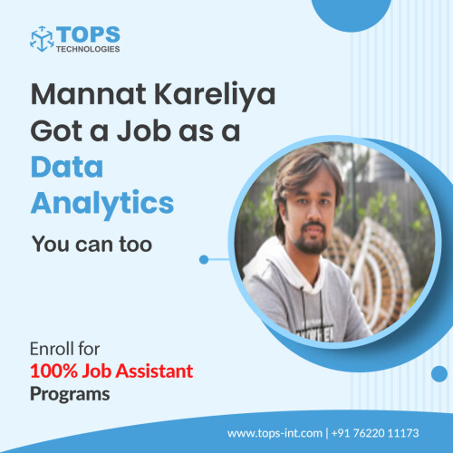 Mannat Kareliya as a Data Analytics