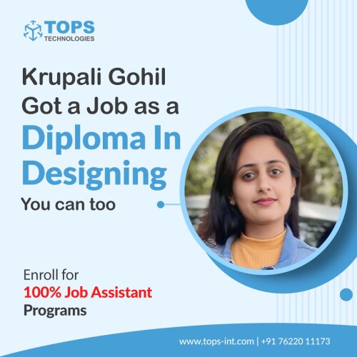  Krupali Gohli as a Diploma in Designing