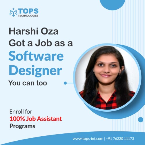  Harshi Oza as a Software Designer