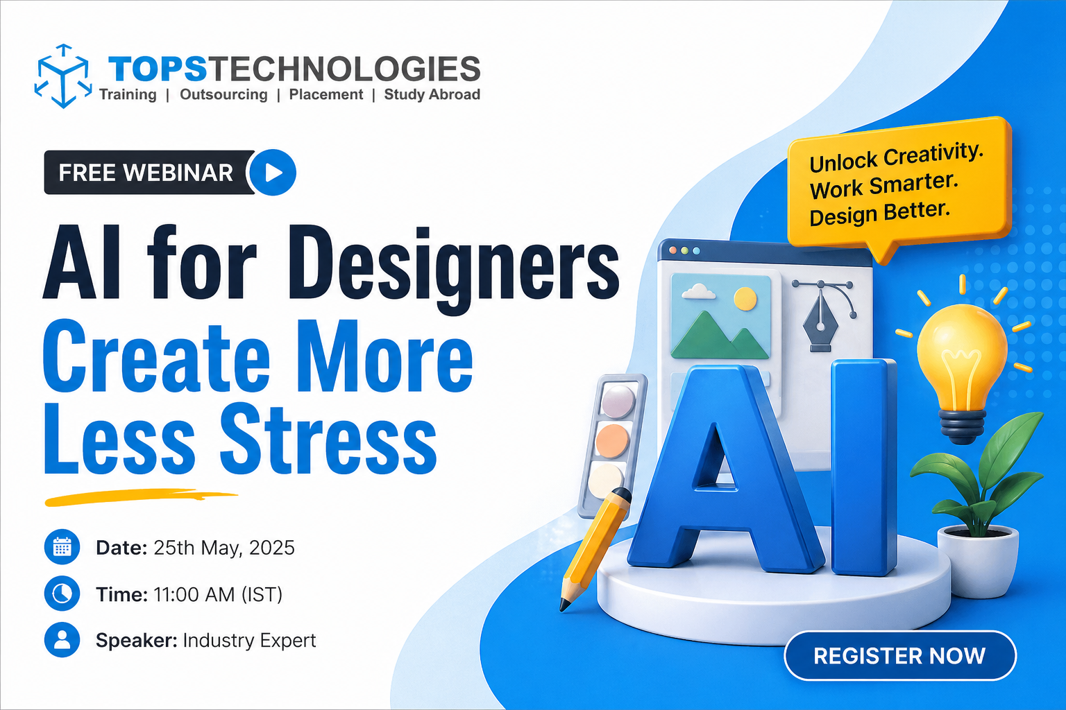 AI for Designers: Create More, Stress Less Icon Image