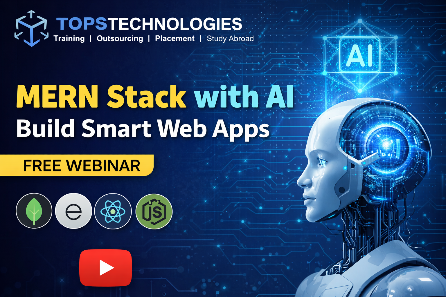 MERN Stack with AI - Build Smart Web Apps Icon Image