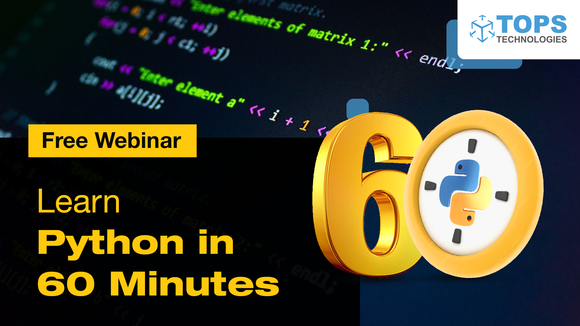 Learn Python in 60 Minutes Icon Image