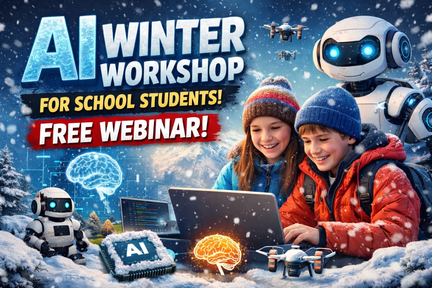 AI Winter Workshop for School Children Icon Image