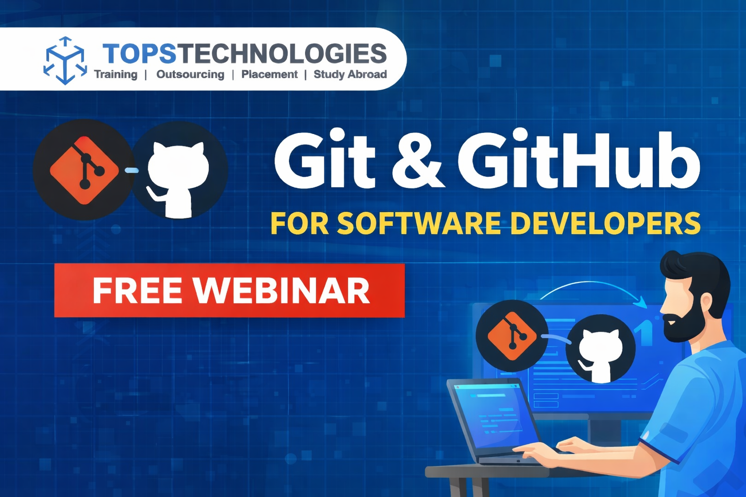 Git and GitHub for Software Developers Icon Image