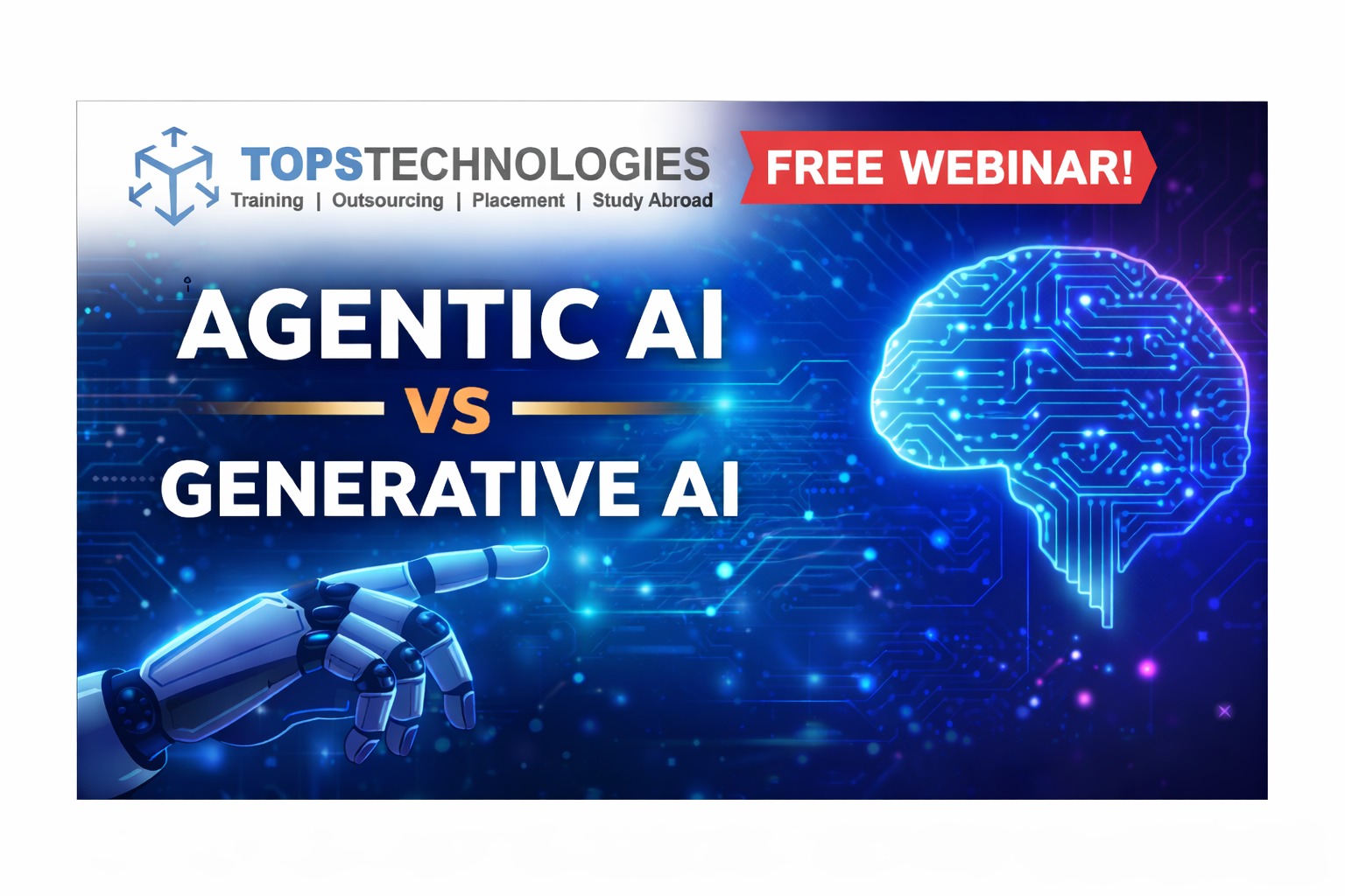 Agentic AI vs Generative AI Icon Image