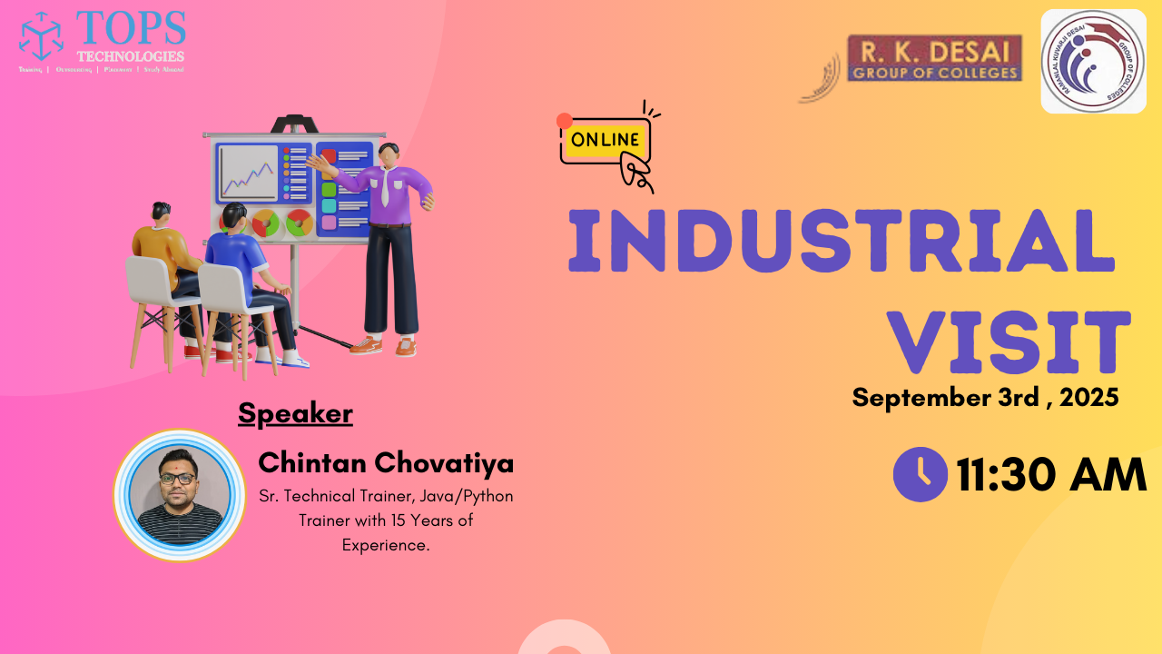 Online Industrial Visit Icon Image