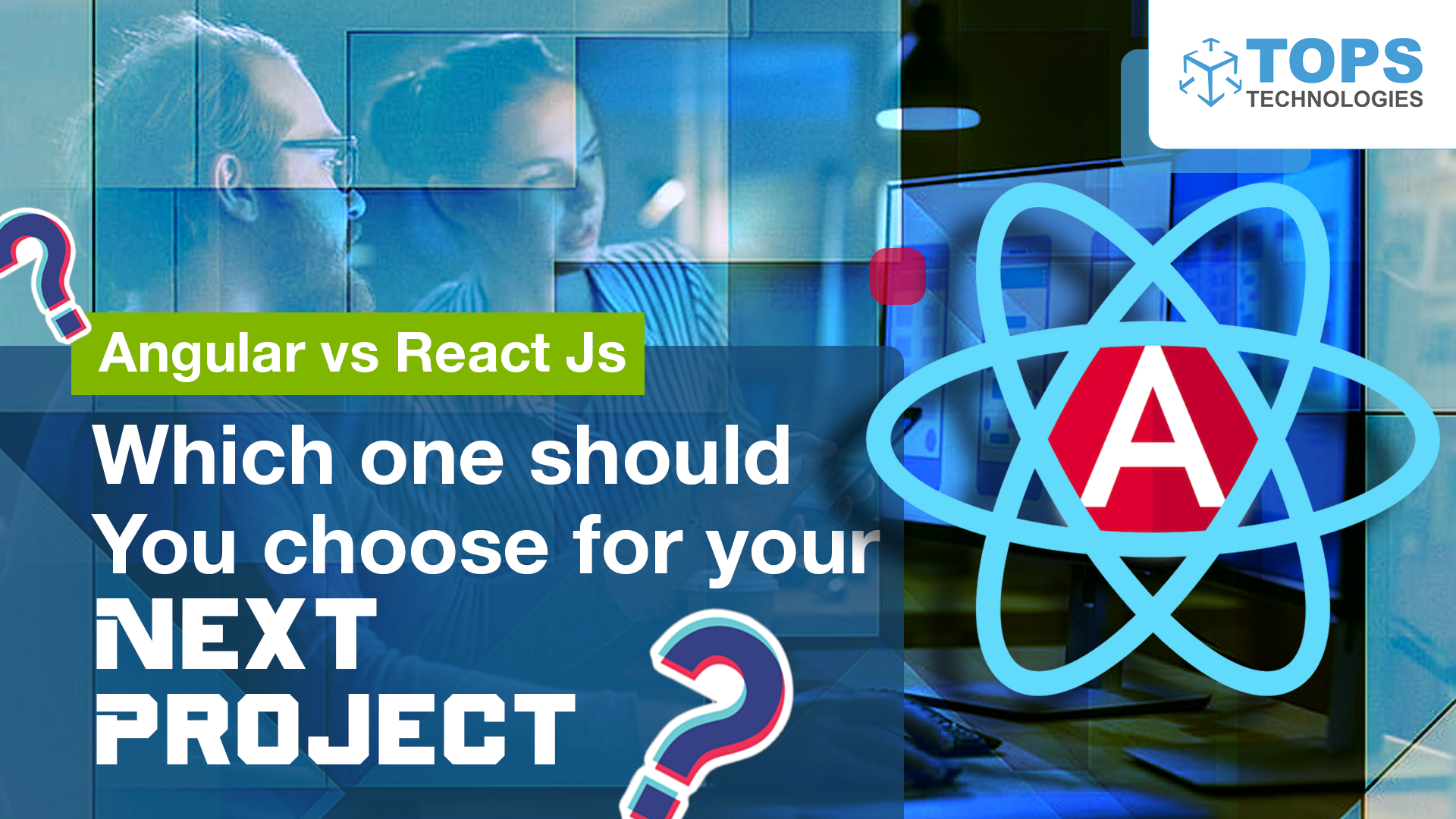 Angular VS React JS - Which one should you choose for your Next Project? Icon Image