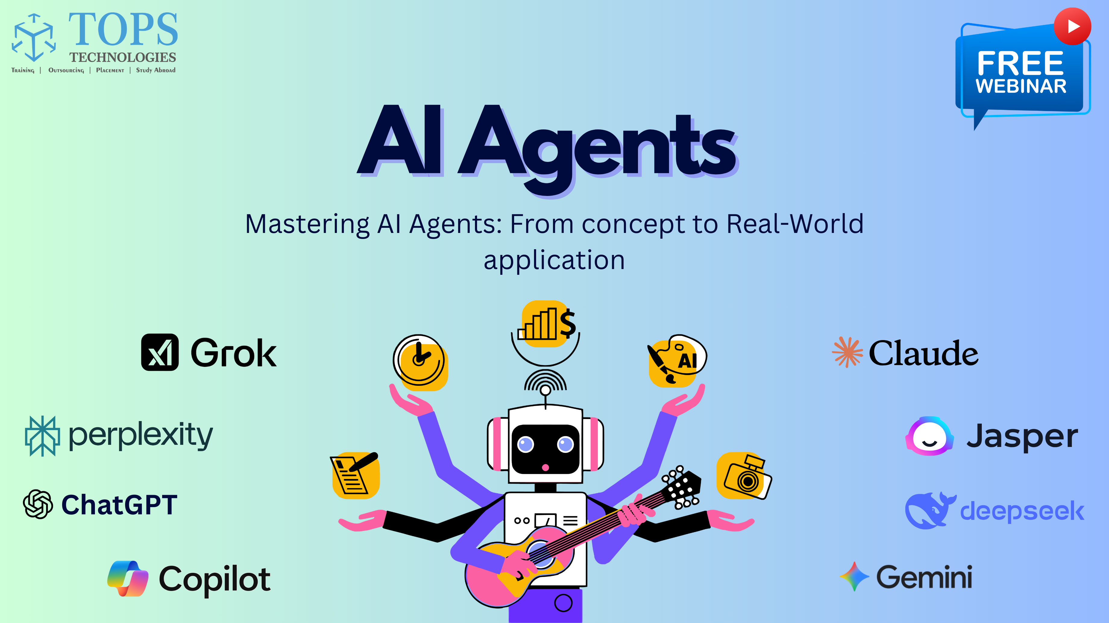 Mastering AI Agents : From Concept to Real-World Application  Icon Image